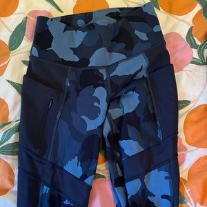 Athleta blue camo leggings